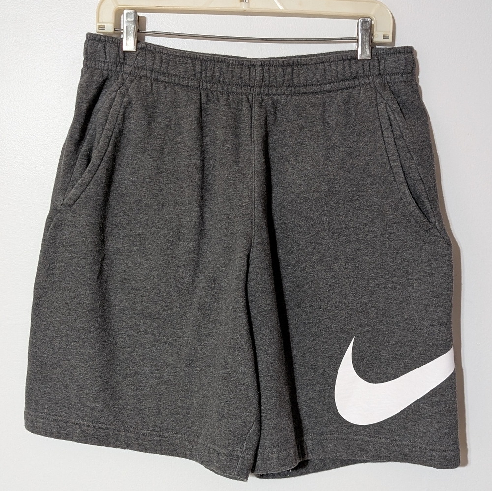 Nike Gray Athletic Shorts with Sweat-Wicking Fabric